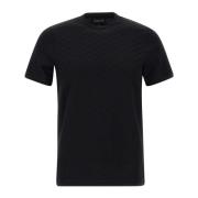 Emporio Armani Signature Kollektion: Svarta T-shirts och Polos Black, ...