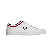 Fred Perry Canvas sneakers med laurkranslogotyp White, Herr