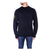 Fred Perry Blåa Logo Sweaters Blue, Herr