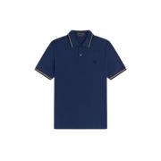 Fred Perry Original Twin Tipped Polo Blå Guld Svart Blue, Herr