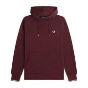 Fred Perry Bekväm och stilren damhoodie Purple, Dam