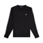 Fred Perry Långärmad T-shirt med Sports Tape Black, Herr