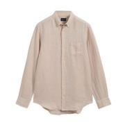 Gant Avslappnad Herrskjortkollektion Beige, Herr