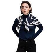 Gant Merinoull Turtlenecktröja Blue, Dam