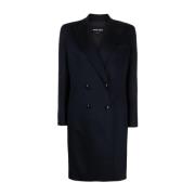 Giorgio Armani Double-Breasted Coats Blue, Dam