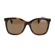 Gucci Feminina Cat-Eye Solglasögon Brown, Dam