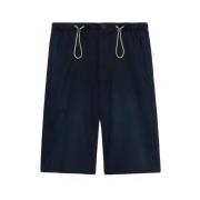 Gucci Shorts i twillväv med broderad logotyp Blue, Herr