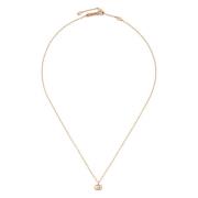 Gucci Ybb687118001 - 750 Guld - Halsband med GG hänge i 18kt roséguld ...