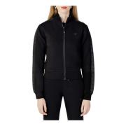 Guess Bekväm Svart Dragkedja Sweatshirt Black, Dam