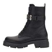 Guess Lace-up Boots Black, Dam