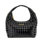 Guess Elegant och tidlös svart hobo-väska för damer Black, Dam