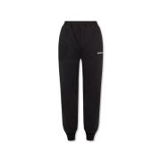 Helmut Lang Sweatpants med logotyp Black, Herr