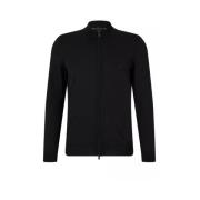 Hugo Boss Sweatshirt med Sweatshirt med dragkedja Black, Herr