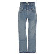 Isabel Marant Noemie Jeans - Stiliga Jeans för Kvinnor Blue, Dam