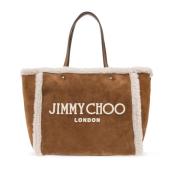 Jimmy Choo Avenue shopper väska Brown, Dam