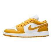 Jordan Låga gula vita sneakers för barn Yellow, Dam