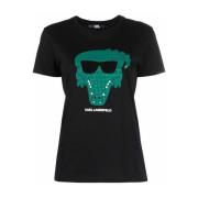 Karl Lagerfeld T-shirt Black, Dam