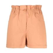 Kenzo Shorts av hög kvalitet med samlade detaljer Orange, Dam