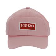 Kenzo Logo Baseball Cap, Klassisk Stil Pink, Herr