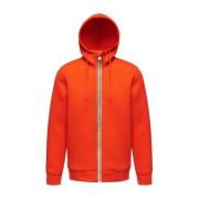 K-Way Tjock Polyester Huvtröja Orange, Herr