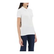 Lacoste Bomull Pique Polo Skjorta White, Dam