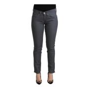 Levi's Gray Cotton Low Waist Skinny Denim Jeans Gray, Dam