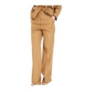 Max Mara Bomullspoplinbyxor Brown, Dam