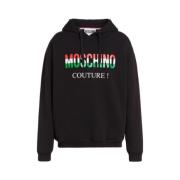 Moschino Sart hutröja med tryckt logotyp Black, Herr