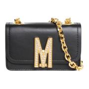 Moschino Enfärgad Logo Cross Body Väska Black, Dam