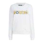 Moschino Trendig Sweatshirt Kollektion White, Dam