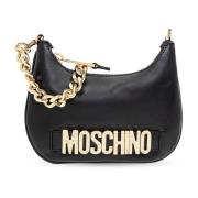 Moschino Axelväska med logotyp Black, Dam