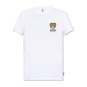 Moschino T-shirt med logotyp White, Herr