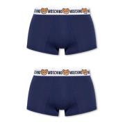 Moschino Märkesboxers 2-pack Blue, Herr