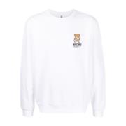 Moschino Tränings T-shirt med Teddybjörnsmotiv White, Herr