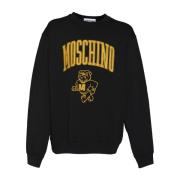 Moschino Varsity Bulldog Sweatshirt Black, Herr