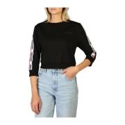 Moschino Dam enfärgad bomullssweatshirt Black, Dam