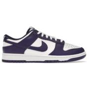 Nike Court Purple Dunk Low Sneaker White, Herr