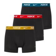 Nike Svart Boxerset med Färgad Elastik Black, Herr