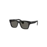 Oliver Peoples Svarta solglasögon med originalfodral Black, Unisex