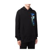 Paul Smith Blommigt Panelmotiv Hoodie Black, Herr