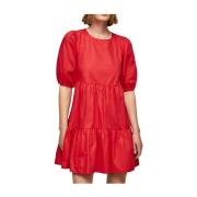 Pepe Jeans Short Dresses Red, Dam