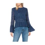 Pepe Jeans Tina blus Blue, Dam