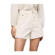 Pepe Jeans Short Shorts White, Dam