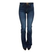 Pinko BLU Denim 5 Fickor Denim Blue, Dam