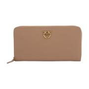 Pinko Liten Beige Läderaccessoar Beige, Dam