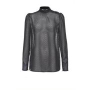 Pinko Bruno Blus Fil Coupe Black, Dam