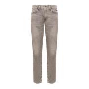 Polo Ralph Lauren Grå Bomulls Jeans, Modell 710683345 Gray, Dam