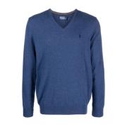 Polo Ralph Lauren V-neck Knitwear Blue, Herr