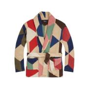 Polo Ralph Lauren Patchwork Shawl Krage Cardigan Multicolor, Dam