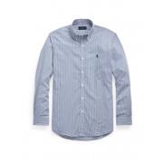 Polo Ralph Lauren Randig Poplin Skjorta Blue, Herr